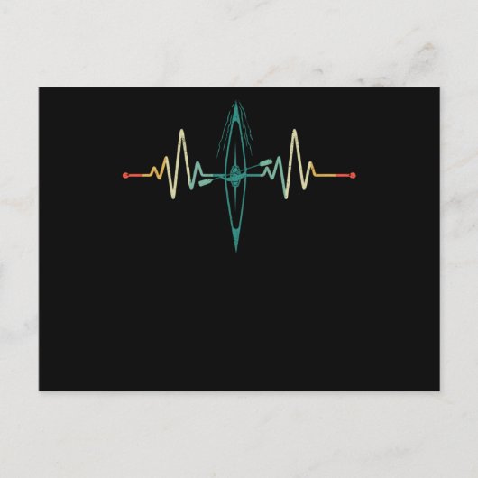 Funny kayak minnaar  kanoe-boe briefkaart (Voorkant)