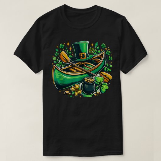 Funny Kayak St Patricks Day Kayaking Kayaker Manne T-shirt (Design voorkant)