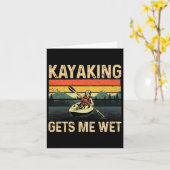 Funny Kayaking Art For Men Women Kayak Lover Kayak Kaart (Gele Bloem)