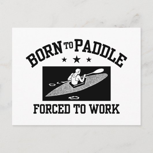 Funny Kayaking Briefkaart (Voorkant)