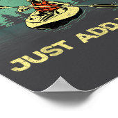 Funny Kayaking Design For Men Women Paddling Canoe Poster (Hoek)