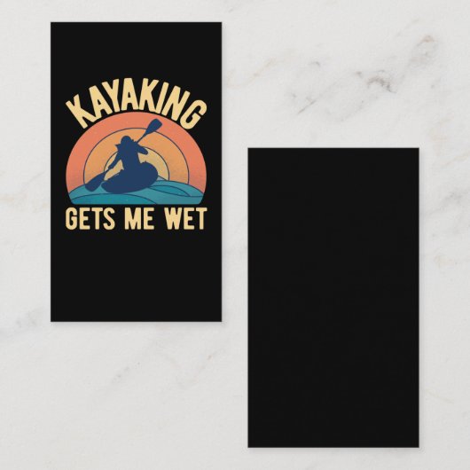Funny Kayaking Humor Kayak Joke Visitekaartje (Voorkant / Achterkant)