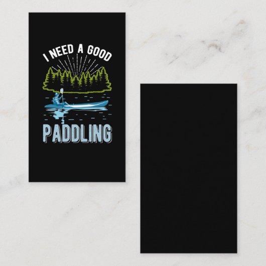 Funny Kayaking Humor Paddling Kayak Jokes Visitekaartje (Voorkant / Achterkant)