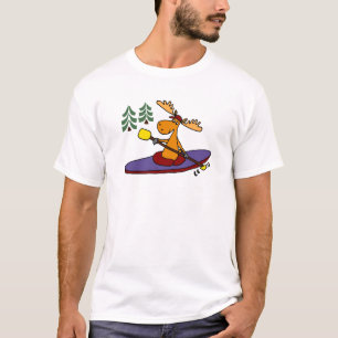 Funny Kayaking Moose T-shirt