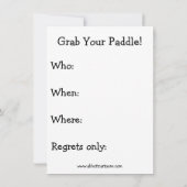 Funny Kayaking Party Uitnodigingen (Achterkant)
