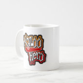 Funny Kazoo Hero Instrument Music Cartoon Koffiemok (Voorkant links)