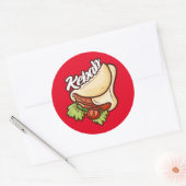Funny Kebab Cartoon Design Sticker (Envelop)