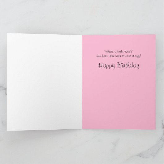 Funny Keep Calm and Eat Cake Giant Birthday-kaarte Kaart (Binnen)