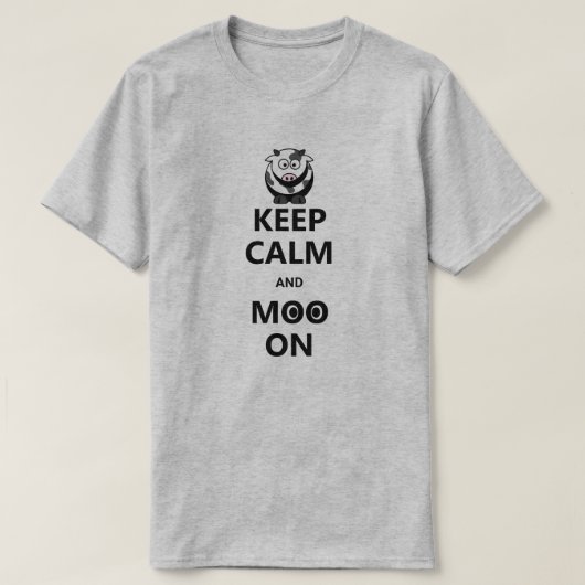 Funny 'Keep Calm' Citaat Pun T-shirt (Design voorkant)