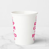 Funny Keep Calm Dice Bunco Paper Cups Papieren Bekers (Links)
