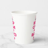 Funny Keep Calm Dice Bunco Paper Cups Papieren Bekers (Rechts)