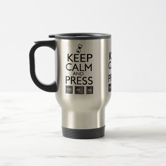 Funny Keep Calm en Press Control Alt and Delete Reisbeker (Links)