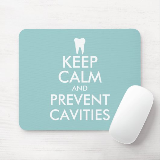 Funny Keep Calm Mousepad for dental care office Muismat (Met muis)