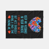 Funny Keep My Husband In Your Prayers I Dont Have  Fleece Deken (Voorkant (Horizontaal))