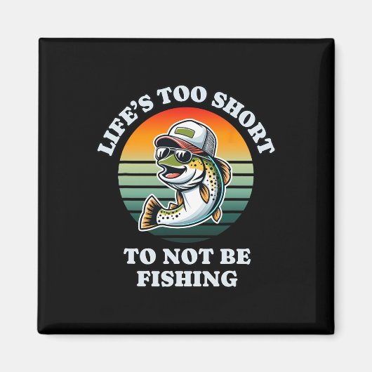 Funny Keep On Vist Fun Chill Forel Visser Magneet (Voorkant)