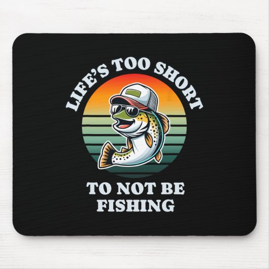 Funny Keep On Vist Fun Chill Forel Visser Muismat (Voorkant)