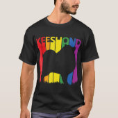 Funny Keeshond Gift Hondenliefhebber Mannen T-shirt (Voorkant)