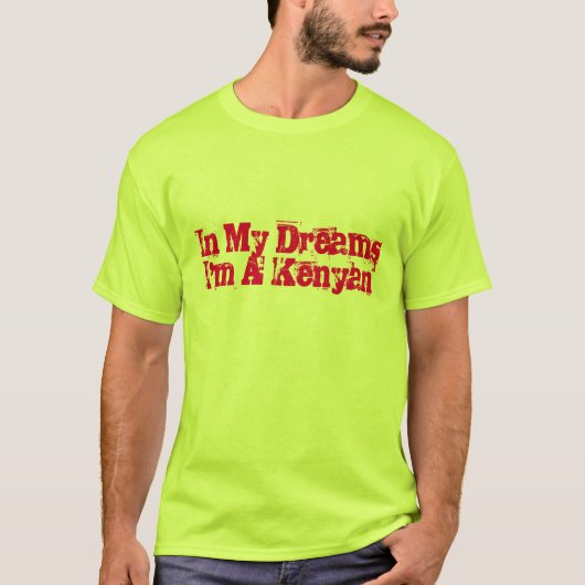 Funny Kenyan Running T-shirt (Voorkant)