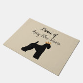 Funny Kerry Blue Terrier Dog Breedroyalincess Deurmat (Schuin)