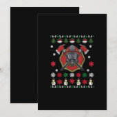 Funny Kerst Geschenken voor Brandweerman Geliefde Feestdagenkaart (Voorkant / Achterkant)