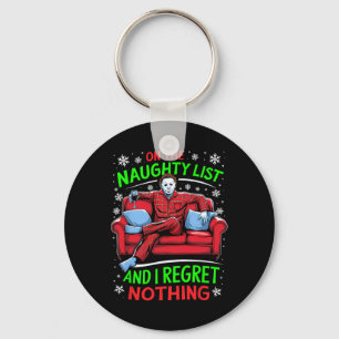 Funny Kerst Horror Films Kleding Uni-volwassenen B Sleutelhanger