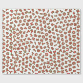 Funny Kerstalfabet Pattern Cadeaupapier (Vlak)