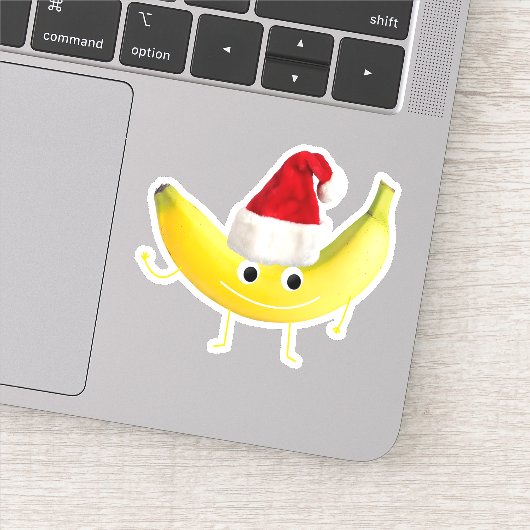 Funny Kerstbanana Sticker (Detail)
