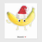 Funny Kerstbanana Sticker (Vel)