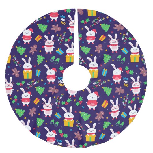 Funny KerstBunnies Kerstboom Rok (Voorkant)