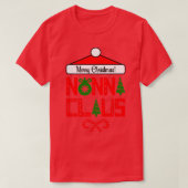 Funny Kerstcadeau Nonna Claus T-shirt (Design voorkant)