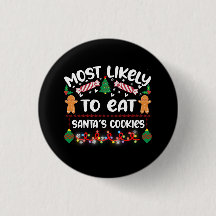 Funny kerstcadeaus Santas Cookies Quote