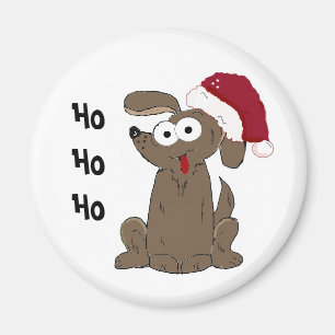 Funny Kerstcartoon Dog Magneet