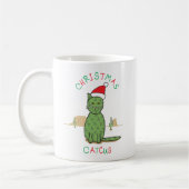 Funny "kerstcatcus" Cactus Drawing Koffiemok (Links)