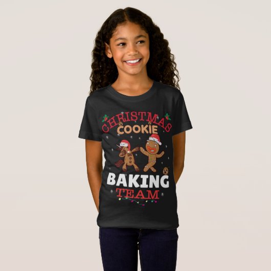 Funny Kerstchocolade Gingerbrood Cookie Bakin T-shirt (Voorkant volledig)