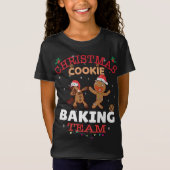 Funny Kerstchocolade Gingerbrood Cookie Bakin T-shirt (Voorkant)
