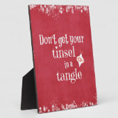 Funny Kerstcitaat Fotoplaat (Zijkant)