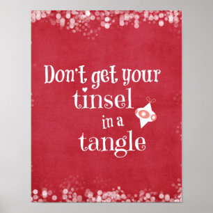 Funny Kerstcitaat Poster