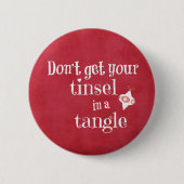 Funny Kerstcitaat Ronde Button 5,7 Cm (Voorkant)