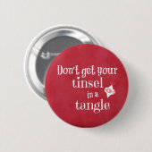 Funny Kerstcitaat Ronde Button 5,7 Cm (Voorkant /achterkant)