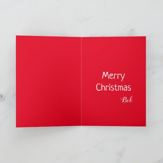 Funny Kerstcranky Cat Kaart (Binnen)