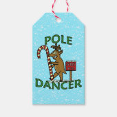 Funny Kerstdaner Reindeer Pun Cadeaulabel (Voorkant)