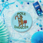 Funny Kerstdaner Reindeer Pun Papieren Bordje (Feest)