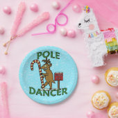 Funny Kerstdaner Reindeer Pun Papieren Bordje (Feest)