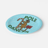 Funny Kerstdaner Reindeer Pun Papieren Bordje (Gekanteld)