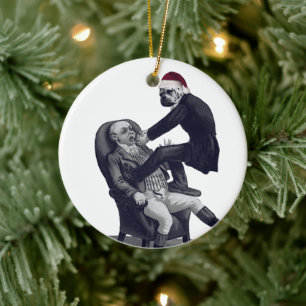 Funny Kerstdentist Keramisch Ornament