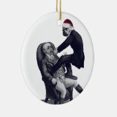 Funny Kerstdentist Keramisch Ornament (Rechts)