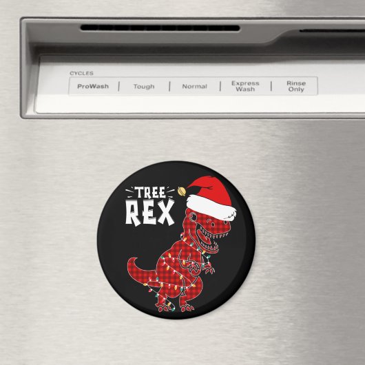Funny Kerstdinosaur Tree Rex Magnet (Insitu (Vaatwasser))
