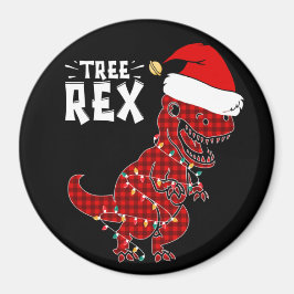 Funny Kerstdinosaur Tree Rex Magnet