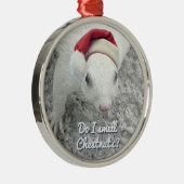 Funny Kersteekhoorn Metalen Ornament (Rechts)