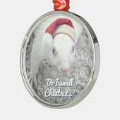 Funny Kersteekhoorn Metalen Ornament (Links)